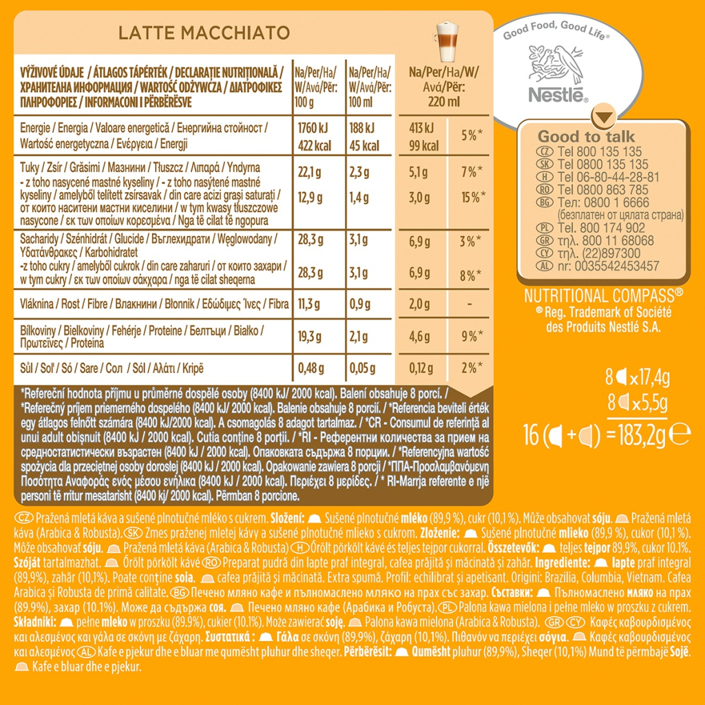 Кафе капсули NESCAFE Dolce Gusto Latte Macchiato 8 напитки